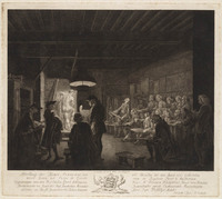 TvB G 3150
          <br/>
          Tekenen naar naaktmodel op de Tekenacademie in de Leidsepoort te Amsterdam in 1764
          <br/>
          <em>Vinkeles, Reinier (1741-1816)</em>